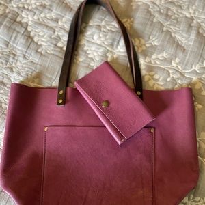 Portland Leather Goods Mulberry Large Tote & Rancher